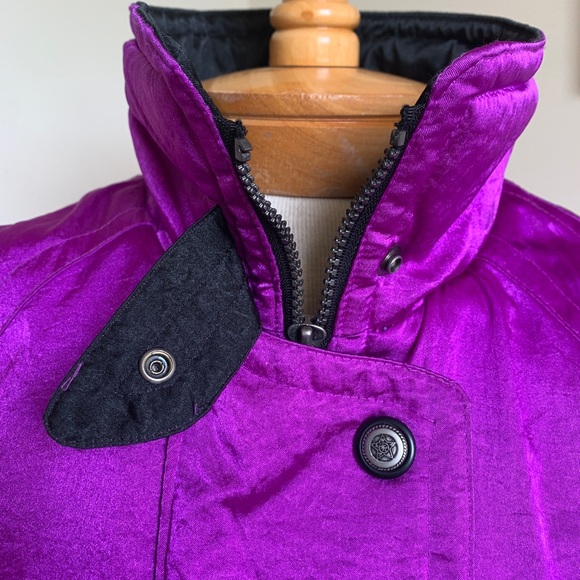 80s Purple Monochrome Ski Jacket - Picture 6 of 11